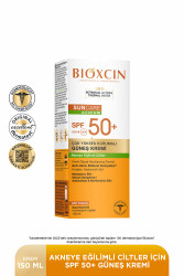 Bioxcin Sun Care Akneye Eğilimli Ciltler İçin Güneş Kremi 50 Spf 150 Ml- Akne, Dry Touch, Mat - Büyük Boy - 1
