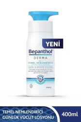 Bepanthol Derma Temel Nemlendirici Günlük Vücut Losyonu 400 ml Kuru ve Hassas Ciltler - 1