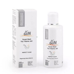 Dermoskin Acgun Sivilce ve Akneli Ciltler için Yüz Yıkama Jeli 200 ml - 1