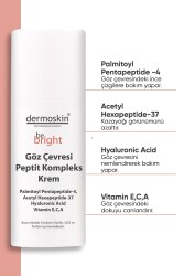 Dermoskin Be Bright Göz Çevresi Peptit Kompleks Krem 15 ml - 2
