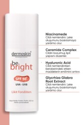 Dermoskin Be Bright Spf50+ Likit Fondöten 33ml - Light - 2