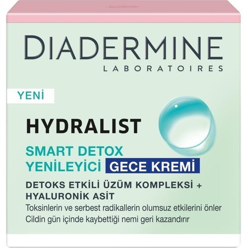 Diadermine Hydralist Smart Detox Yenileyici Gece Kremi 50 ml - 1