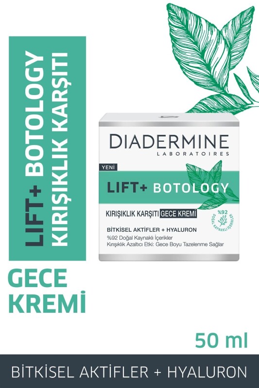 Diadermine Lift + Botology Kırışıklık Karşıtı Gece Kremi 50 ml - 1
