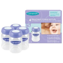 Lansinoh Anne Sütü Saklama Şişeleri - 4 x 160ml - 1