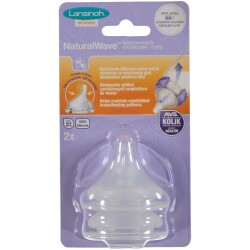 Lansinoh Natural Wave Biberon Emziği Orta Akışlı - 1