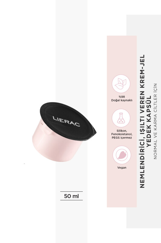 Lierac Hydragenist The Rehydrating Radiance Cream Yedek Kapsül 50 ml - 1