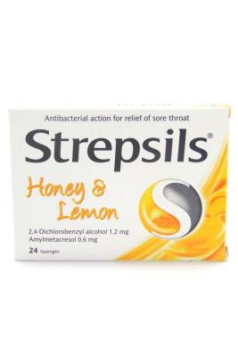 Strepsils Limon ve Ballı 24 Pastil - 1