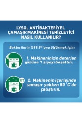 Lysol Antibakteriyel Çamaşır Makinesi Temizleyicisi Çam Ve Okaliptus Ferahlığı 250ml - 6
