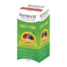 NEWVİT KEKİK HATMİ ÇİÇEĞİ İÇEREN ÇİLEK AROMALI ÖKSÜRÜK ŞURUBU - 1