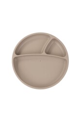 Oioi Silikon Tabak Vakum Tabanlı Porsiyon - Bubble Beige - 1