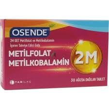 Osende 2M Metilfolat Metilkobalamin 30 Tablet - 1