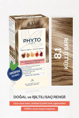 Phyto Color 8.1 Küllü Sarı Amonyaksız Kalıcı Bitkisel Saç Boyası - 1