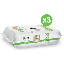 Pure Baby Organik Bambu Özlü Islak Havlu 3×60 (180 Yaprak) - 2