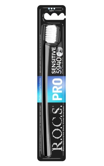 Rocs Pro 5940 Sensitive – İnceltilmiş Uçlu 5940 Kıl İçeren Yumuşak Diş Fırçası - 1