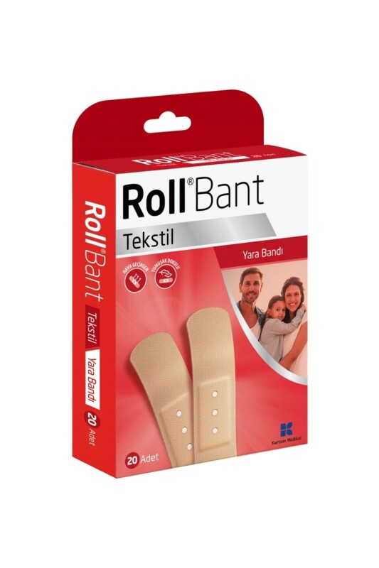 Roll Bant Tekstil Yara Bandı 20 Adet - 1