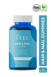 Vita Ceel Saç Tırnak Vitamini Çiğnenebilir Vegan Gummy Biotin 5000, Vitamin D, Çinko, Folik Asit, At Kuyruğu - 1