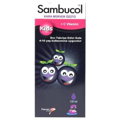 Sambucol Kids Kara Murver Ekstresi Vitamin C 120 ml Şurup - 1