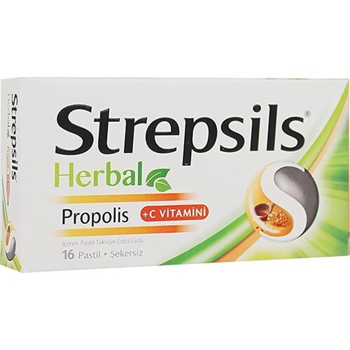 Strepsils Herbal Propolisli 16 Adet Pastil - 2