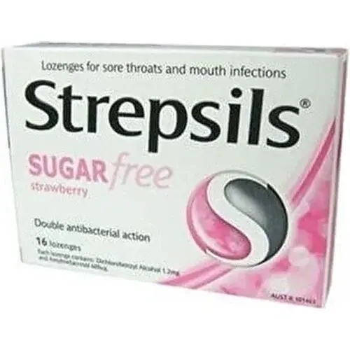 Strepsils Şekersiz Çilek Aromalı 16'lı Pastil - 1