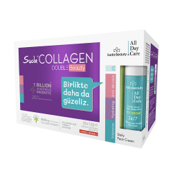 Suda Collagen Double Beauty Multiform Toz Kavanoz 300 gr + Suda Beauty Yüz Kremi 50 ml - 1