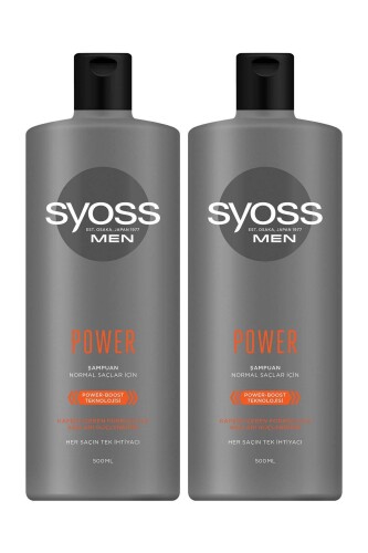 Syoss Men Power Güçlendirici Şampuan 500 ml X 2 Adet - 1