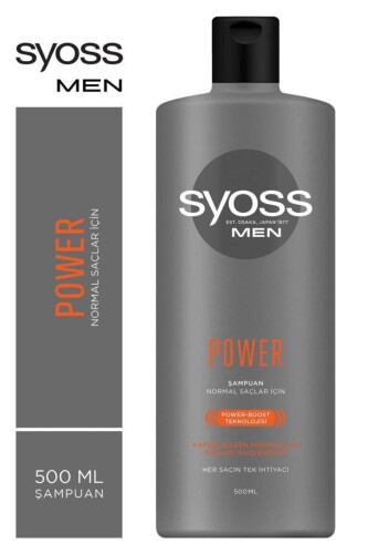 Syoss Men Power Güçlendirici Şampuan 500 ml X 2 Adet - 2