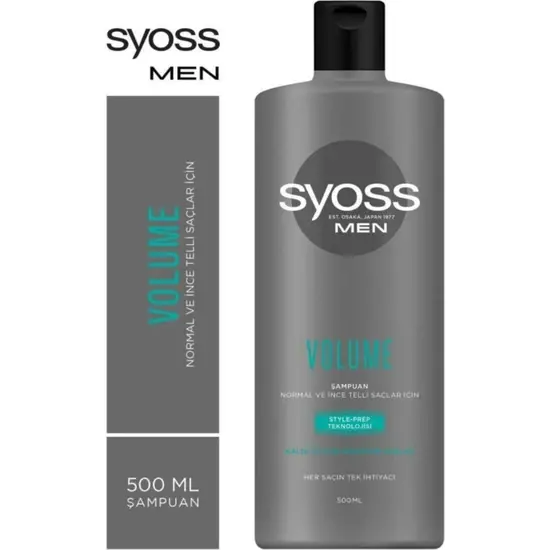 Syoss Men Volume Kalın Ve Gür Görünümlü Saçlar Şampuan 500 ml - 1
