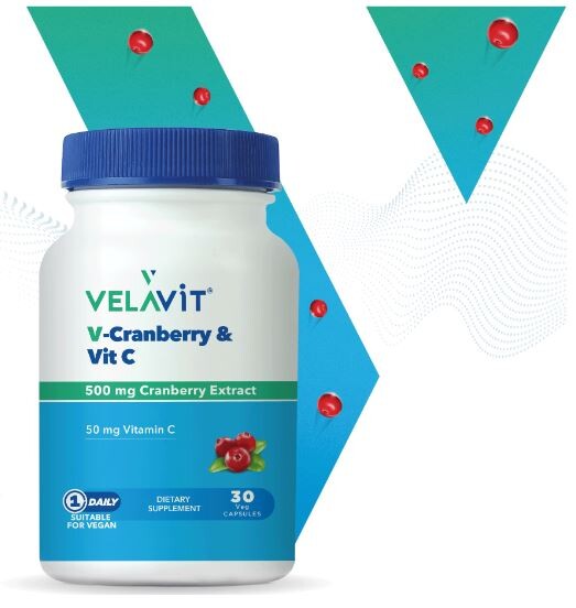 Velavit V-cranberry & Vit C 30 Kapsül - 1