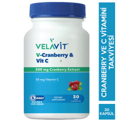 Velavit V-cranberry & Vit C 30 Kapsül - 1